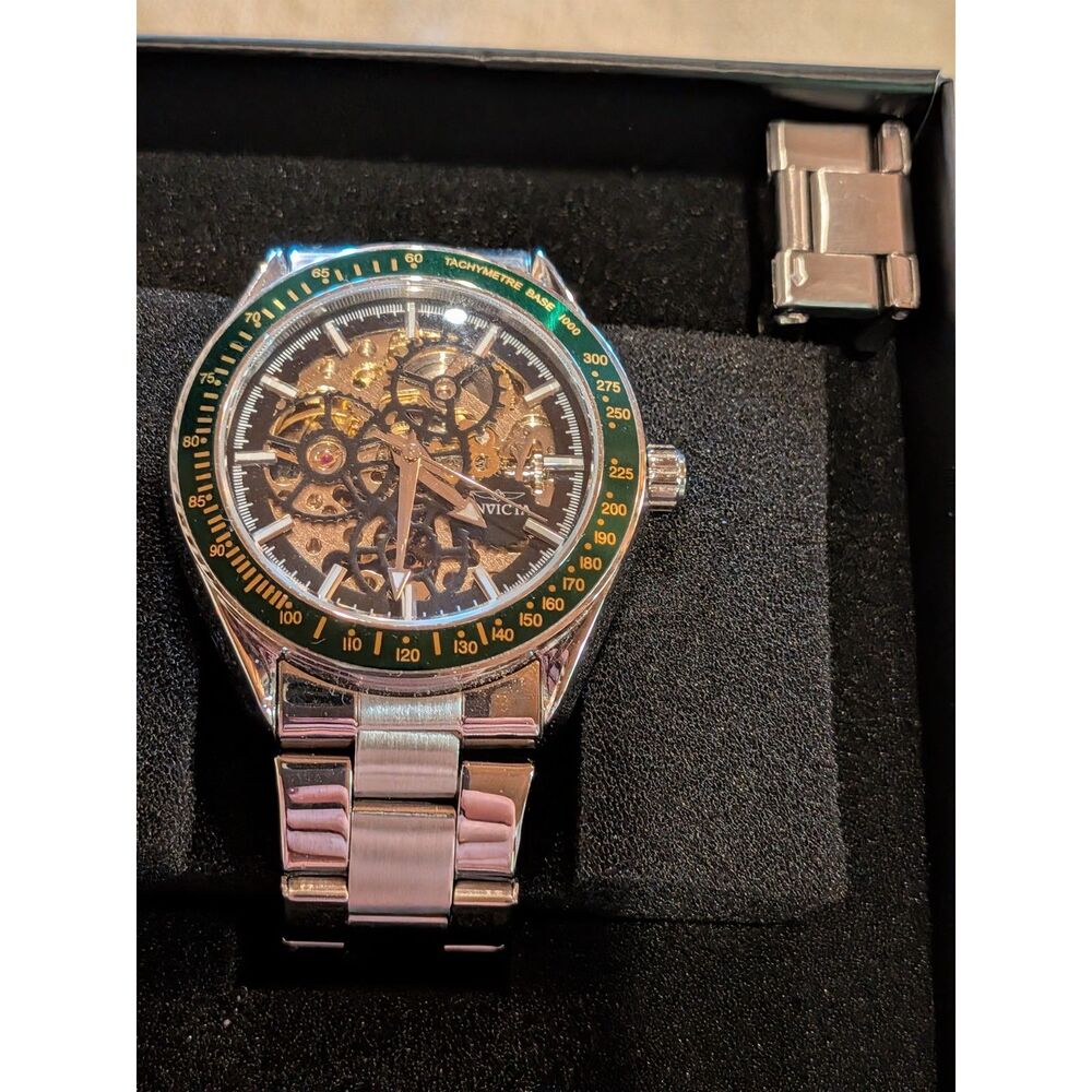 NEW Invicta Objet D'Art Excelsior Automatic Skeleton Watch Model 69452 with Box